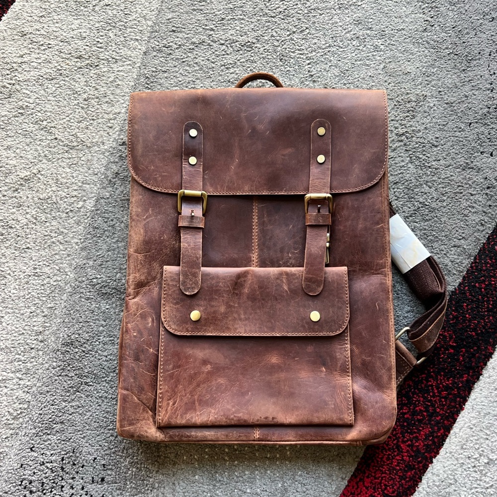 Genuine Leather Backpack
